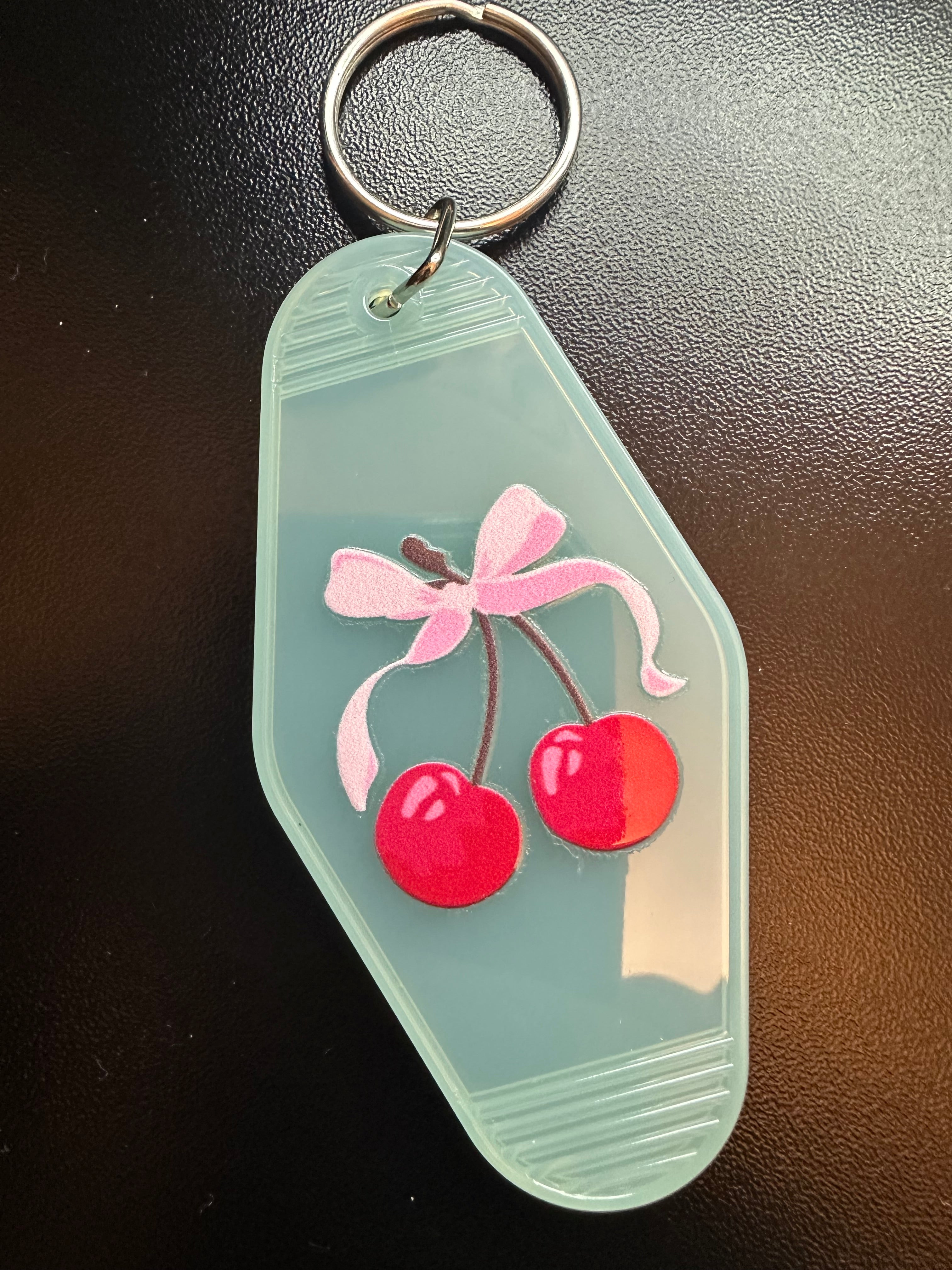 Blue Cherry KeyChain