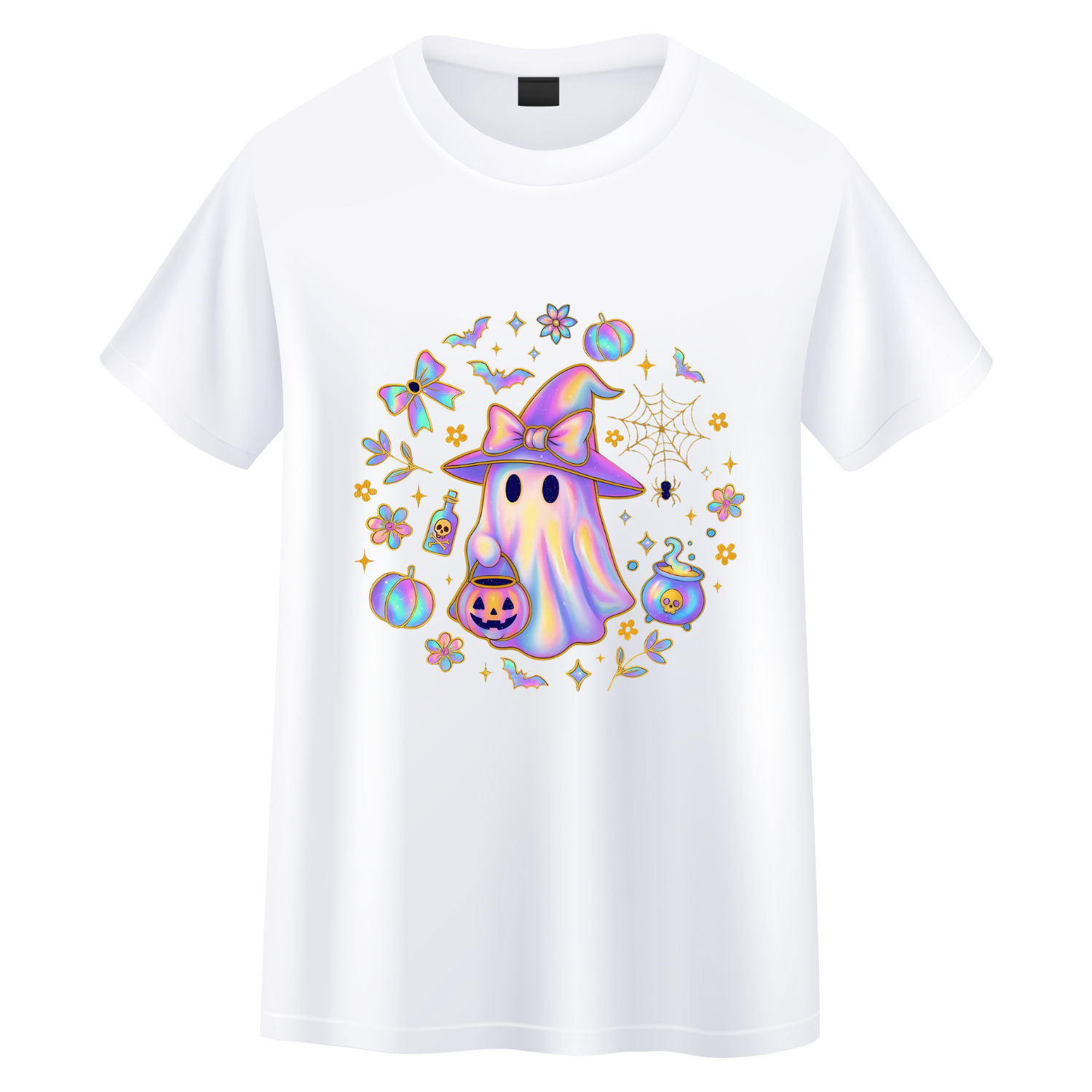 Ghost W/Bow Graphic Tre