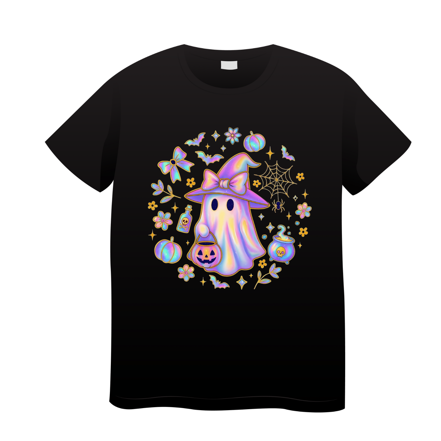 Ghost W/Bow Graphic Tre